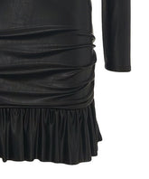 MINI DRESS WITH FLOUNCE