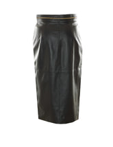 LEATHER ZIP SKIRT