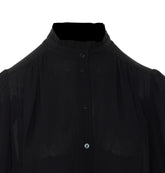 CAMICIA CROPPED IN CREPE DE CHINE