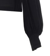 CAMICIA CROPPED IN CREPE DE CHINE