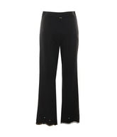 STRAIGHT PANTS WITH ANGLAISE BRODERIE