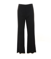 STRAIGHT PANTS WITH ANGLAISE BRODERIE