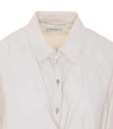 CAMICIA TWISTED CON COLLO DRITTO