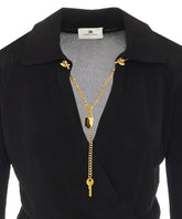 VISCOSE YARN BODY WITH JEWEL CHAIN