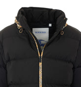 SNOWDON DOWN JACKET WITH CHECKERBOARD RIBBON