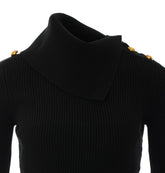 KNITTED SWEATER WITH JEWEL BUTTONS