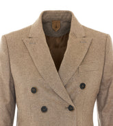FLASH SILK AND CASHMERE DOUBLE-BREASTED BLAZER