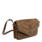 MATELASSE' SUEDE LOULOU TOY CROSSBODY BAG