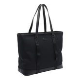 BORSA SHOPPING IN TESSUTO E PELLE CON LOGO