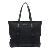BORSA SHOPPING IN TESSUTO E PELLE CON LOGO