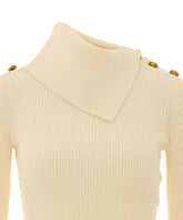 KNITTED SWEATER WITH JEWEL BUTTONS