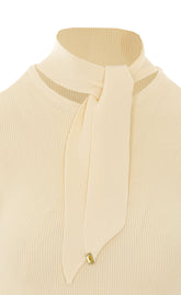 MINI ABITO IN MAGLIA CON BOTTONI GIOIELLO