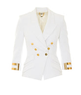 GIACCA IN DOPPIO CREPE STRETCH CON LOGO GIOIELLO