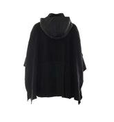 HOODED KNITTED PONCHO