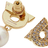 PEARL AND CRYSTALS GANCINI EARRINGS
