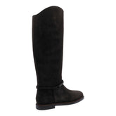 SUEDE BOOTS WITH PRECIOUS STRAP