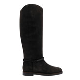 SUEDE BOOTS WITH PRECIOUS STRAP