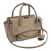SMALL SUEDE FLAP HANDBAG