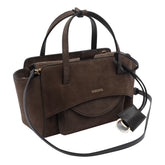 SMALL FLAP SUEDE HANDBAG