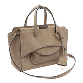 MEDIUM SUEDE FLAP HANDBAG