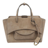 MEDIUM SUEDE FLAP HANDBAG