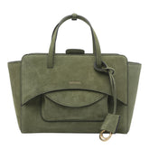 MEDIUM SUEDE FLAP HANDBAG