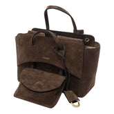 MEDIUM SUEDE FLAP HANDBAG