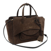 MEDIUM SUEDE FLAP HANDBAG