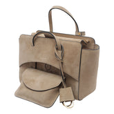MEDIUM SUEDE FLAP HANDBAG