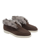 DESERT BOOTS WITH SHEARLING DETAIL