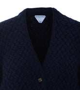 INTRECCIATO WOOL CARDIGAN