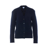 INTRECCIATO WOOL CARDIGAN