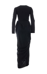 KENDALL WRAP LONG DRESS