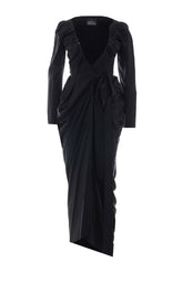 KENDALL WRAP LONG DRESS