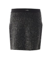 SEQUINED KNITTED MINI SKIRT