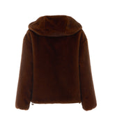 SOFT FAUX FUR BOMBER