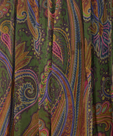 GONNA LUNGA IN SETA CON STAMPA PAISLEY PIAZZATA