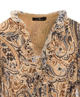 ABITO MINI CON STAMPA PAISLEY PIAZZATA