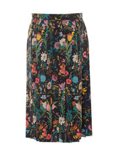 GUCCI FLORA ALLOVER PRINTED SILK MIDI SKIRT