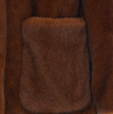 FAUX FUR PEACOAT