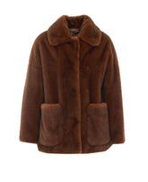 FAUX FUR PEACOAT
