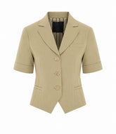 BLAZER CROP IN GABARDINE