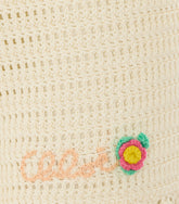CROCHET KNIT SHORTS WITH LOGO