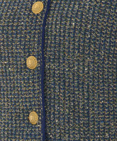 GLITTERED TWEED CARDIGAN