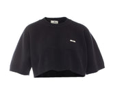 MAGLIA CROP CON LOGO