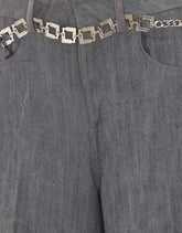PANTALONE FLARE CON CINTURA