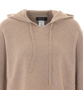 FELPA CON CAPPUCCIO IN MAGLIA
