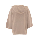 FELPA CON CAPPUCCIO IN MAGLIA