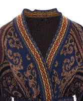 FLORAL PAISLEY PRINT CARDIGAN