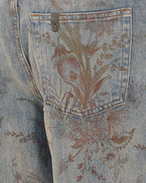 PRINTED HIGH WAIST JEANS